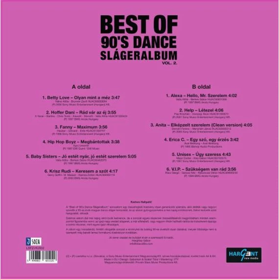 Best of 90's Dance Slágeralbum Vol. 2.