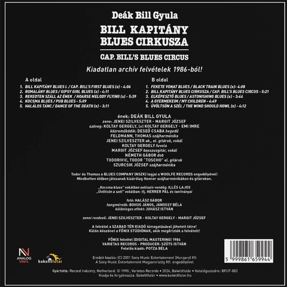 Deák Bill Gyula - Bill Kapitány Blues Cirkusza