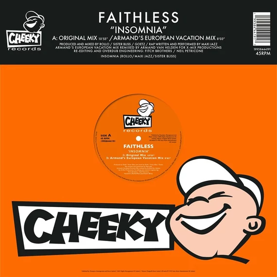 Faithless - Insomnia (30th Anniversary) (Orange Vinyl)