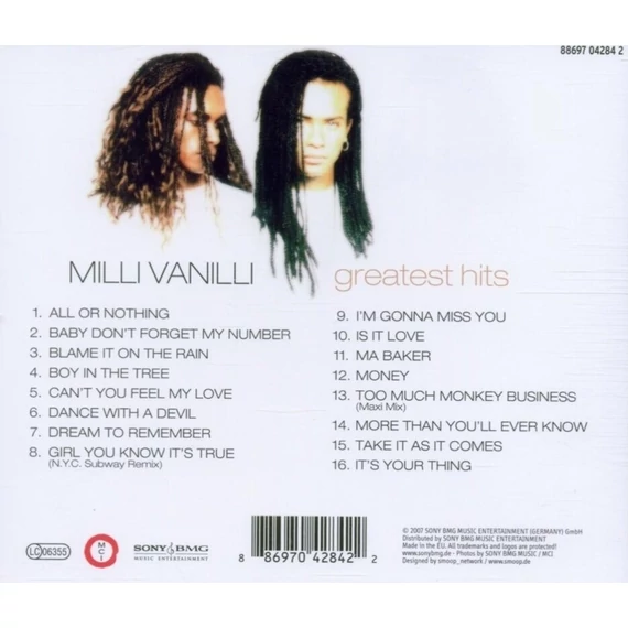Milli Vanilli - Greatest Hits