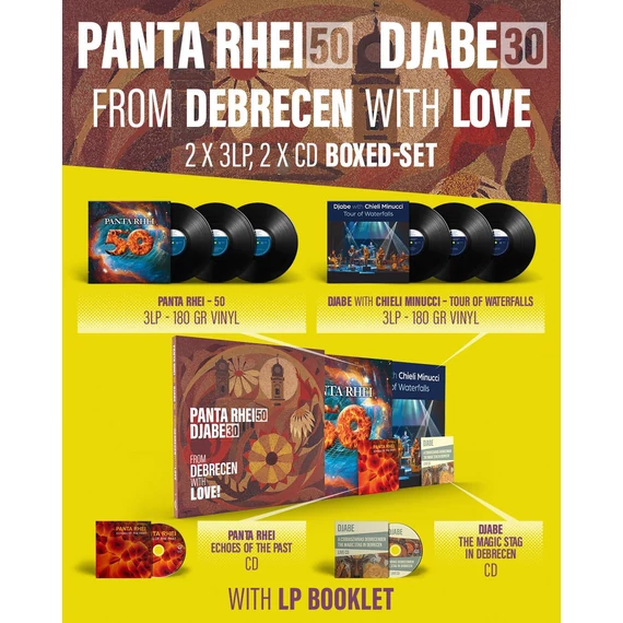 Panta Rhei, Djabe - From Debrecen With Love (6 LP + 2CD kemény fedeles box, LP booklettel)