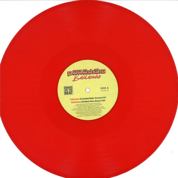Paradisio - Bailando (Red Vinyl)
