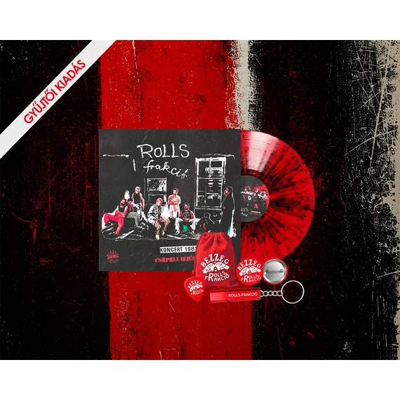 Rolls Frakció - Koncert 1982.09.12. Csepeli Ifjúsági Park (Gyűjtői kiadás) (Piros-fekete splatter vinyl)
