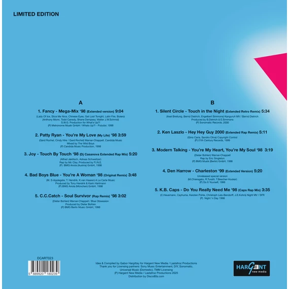 Various - Disco Hitback - The Return Of 80's Eurodisco – Volume 1 (türkiz)