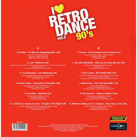 Various - I Love Retro Dance 90's Vol.2